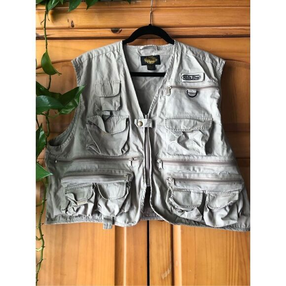 White River Fly Shop Fly Fishing Vest Men's SZ XL Multi Pockets - Picture 2 of 8